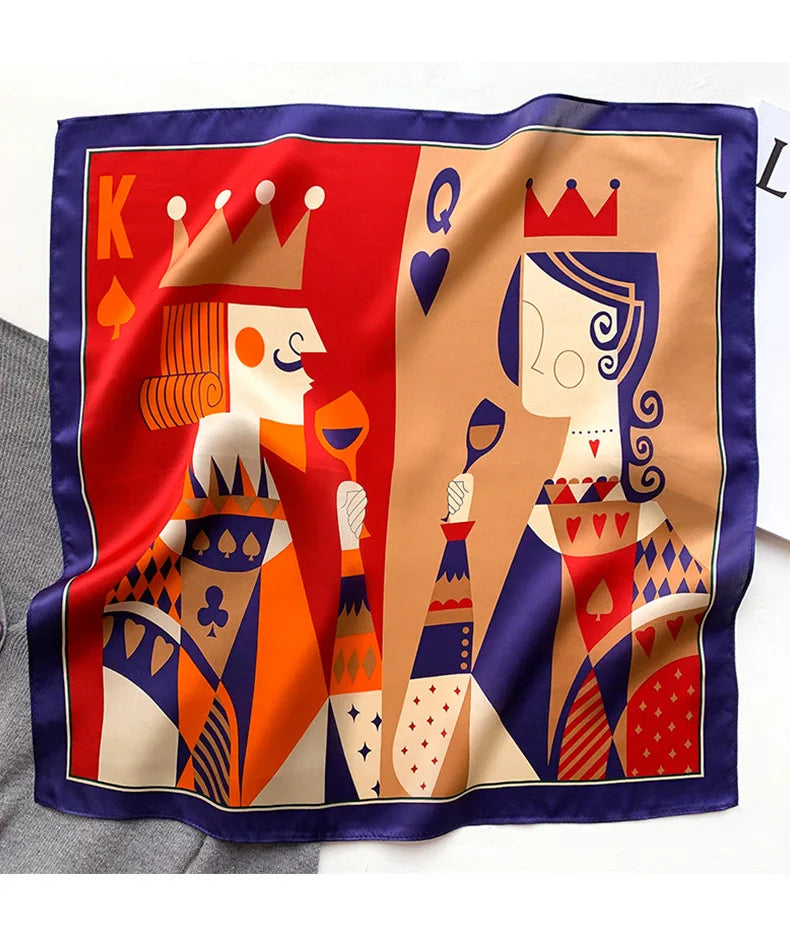 100% Silk Scarf  Women Square Scarves Wrap Kerchief Mulberry Spring Luxury Headband Hijab Shawls  Bandana High Quality