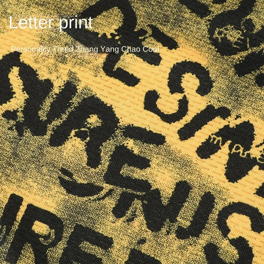 Scarves English Graffiti Sunscreen Face Mask UV Protection Shading Riding Mask Personal Breathable Ice Silk Face Towel Summer