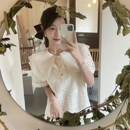 Female Dresses White Formal Women's Dress Occasion Birthday Kawaii Lace Clothing Y2k Fashion Summer 2025 Elegant and Beautiful