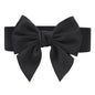 1PC New Fashion Elegant Large Bow Elastic Belts for Women Wide Side Belt Dress Female Jeans Waistband Trouser Accessory