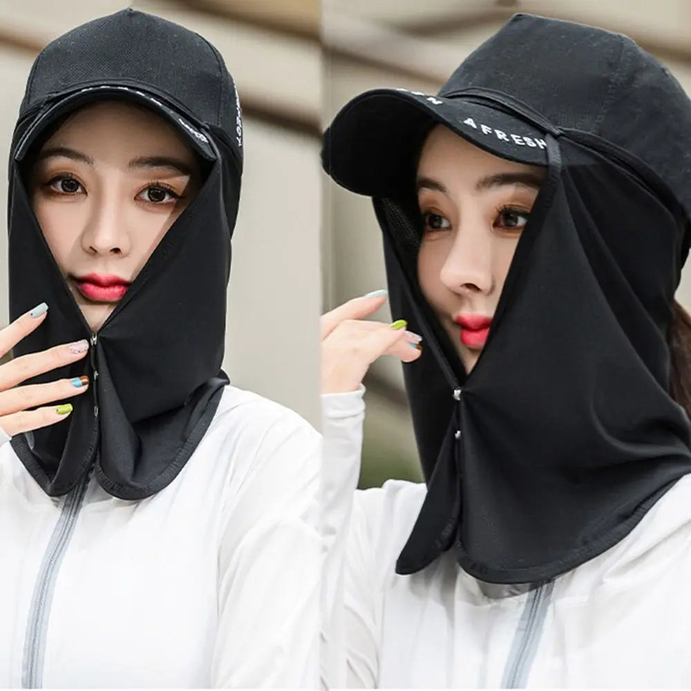 Face Scarves For Women Cap Mask For Men UV Protection Summer Anti-uv Face Cover Face Scarf Sunscreen Mask Sunscreen Veil