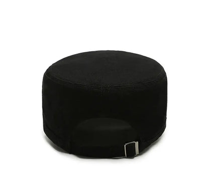 Hat Men's Flat Military Hat Is Simple And Versatile, Middle-Aged Hat Spring And Autumn Duck Tongue Casual Fashion New Style