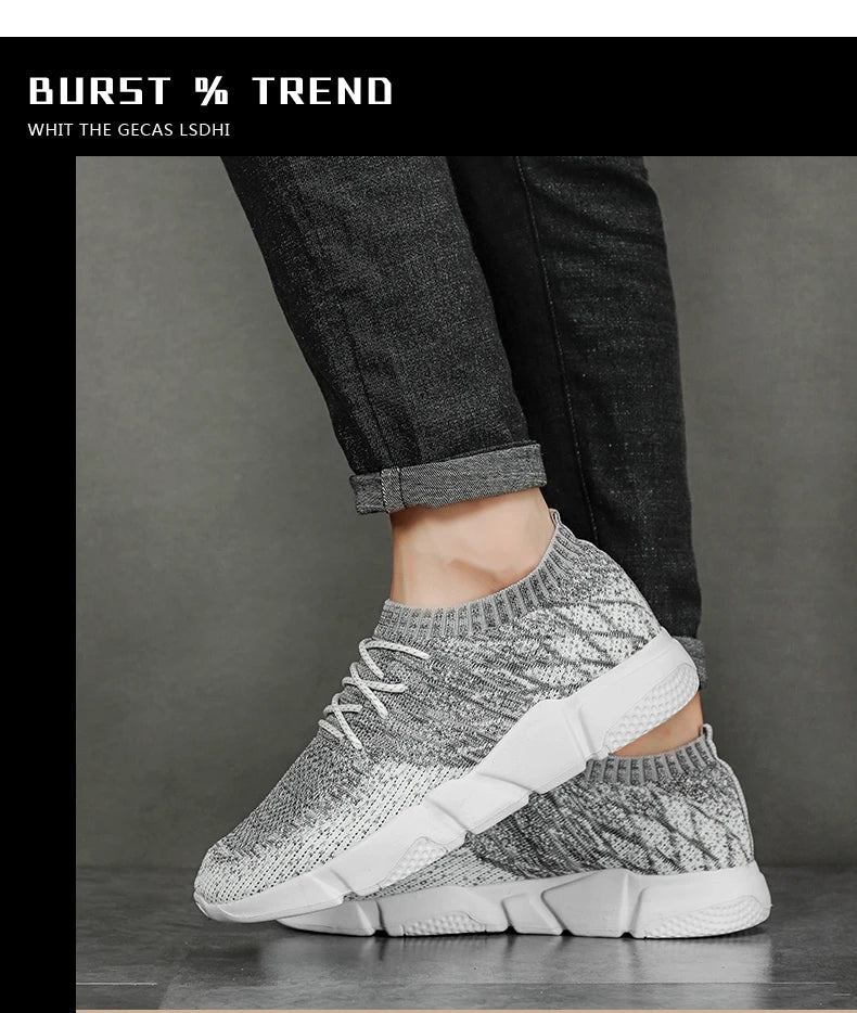 Sneakers For Men Casual Shoes Mesh Lightweight Men Shoes Tenis Masculino Luxury Loafers Walking Shoes Men