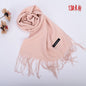 New autumn and winter solid color scarf for both men and women, 100g single color headscarf shawl