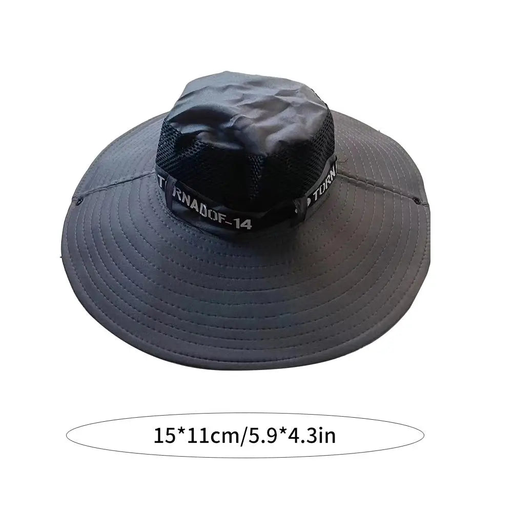 Summer Large Sun Hat Men Women Breathable Fishing Caps Sun UV Protection Mesh Fisherman Hat Hiking Outdoor Beach Cap