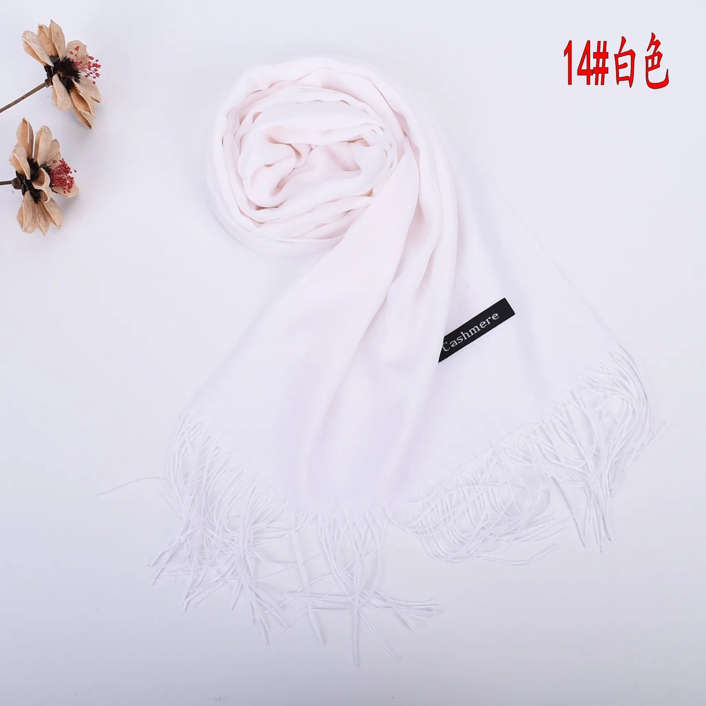 New autumn and winter solid color scarf for both men and women, 100g single color headscarf shawl