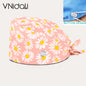 Women Beauty Work Hats Pet Grooming Nursing Work Scrub Hats Surgical Hats for doctors nurse hats scrub cap with button