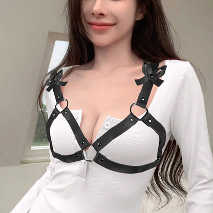 Bondage Belts Women Leather Sexy Leg Garter Body Harness Underwear Suspenders Straps Stockings Sword Belt Seks Goth Clothing 18+