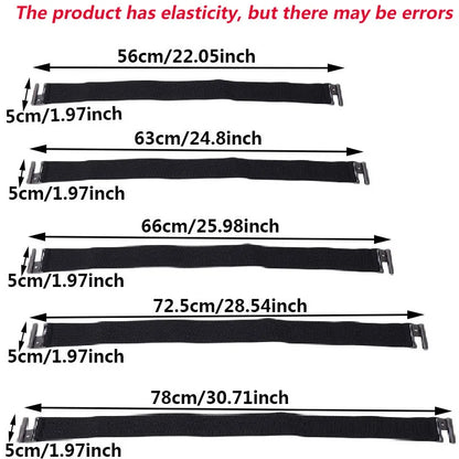 Women Elastic Band Wide Belts Simple Down Coat Waist Belt Female Buckle Black Strap Dress Decoration Accessories