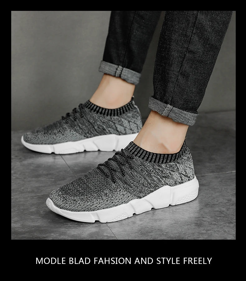 Sneakers For Men Casual Shoes Mesh Lightweight Men Shoes Tenis Masculino Luxury Loafers Walking Shoes Men