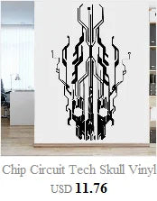 Tech vinyl wall decals Internet of things high tech IT geek computer computer home company office decoration decals B5