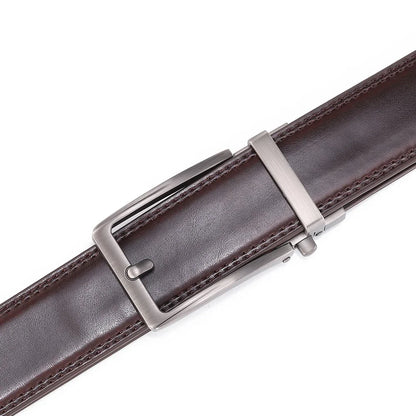 Click Belts for Men Luxury Brand Designer Automatic Buckle Real Original Genuine Leather Men's Belt Male Jeans Waist Straps