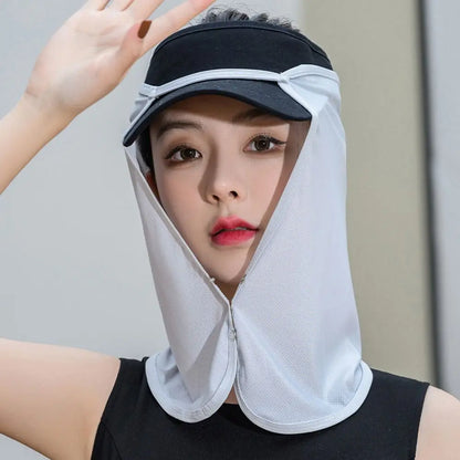 Face Scarves For Women Cap Mask For Men UV Protection Summer Anti-uv Face Cover Face Scarf Sunscreen Mask Sunscreen Veil