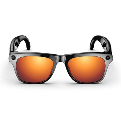 Smart Glasses 100W Camera Anti-shake Video Recording Music Control Photo Recognition Bluetooth Call Sports Sunglasses Waterproof