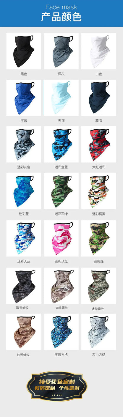 Camping Hiking Scarves Cycling Sports Mask Bandana Outdoor Headscarves Motorcycle Riding Headwear Men Women Neck Tube Scarf
