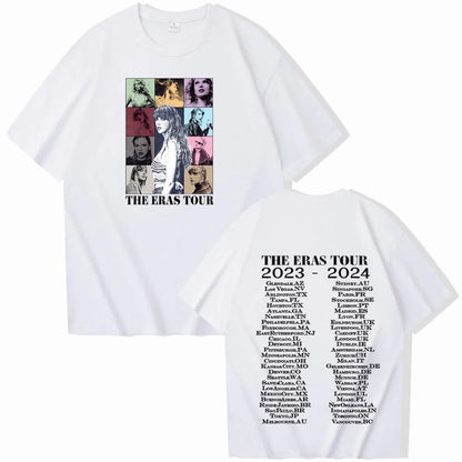T.S The Era Tour T-shirt Man Women Harajuku O-neck Casual Shirt Fans Gift
