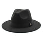 Fedora Hats for Women Fashion Elegant Bowler Dress Caps Panama Church Wedding Ribbon Band Hat Men Felt Jazz Hat