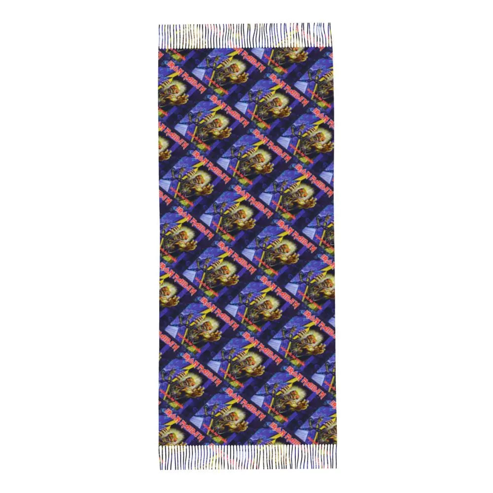 Custom Female Large British Heavy Metal Rock Iron Maidens Scarves Women Winter Soft Warm Tassel Shawl Wraps Scarf