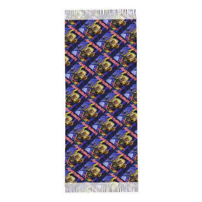 Custom Female Large British Heavy Metal Rock Iron Maidens Scarves Women Winter Soft Warm Tassel Shawl Wraps Scarf