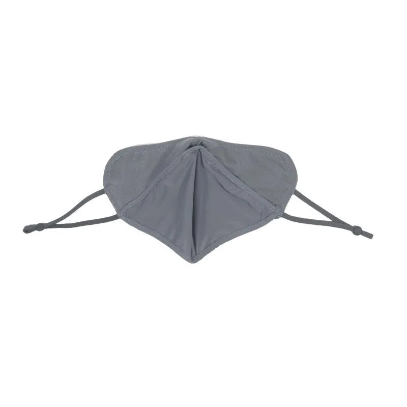 Sunscreen Face Scarf Thin Ice Silk Mask Summer Cover Veil Eye Protection Gini Golf Pattern Randomly On The Left Or Right Faces