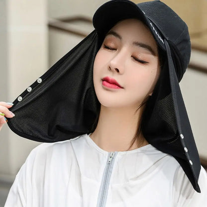 Face Scarves For Women Cap Mask For Men UV Protection Summer Anti-uv Face Cover Face Scarf Sunscreen Mask Sunscreen Veil