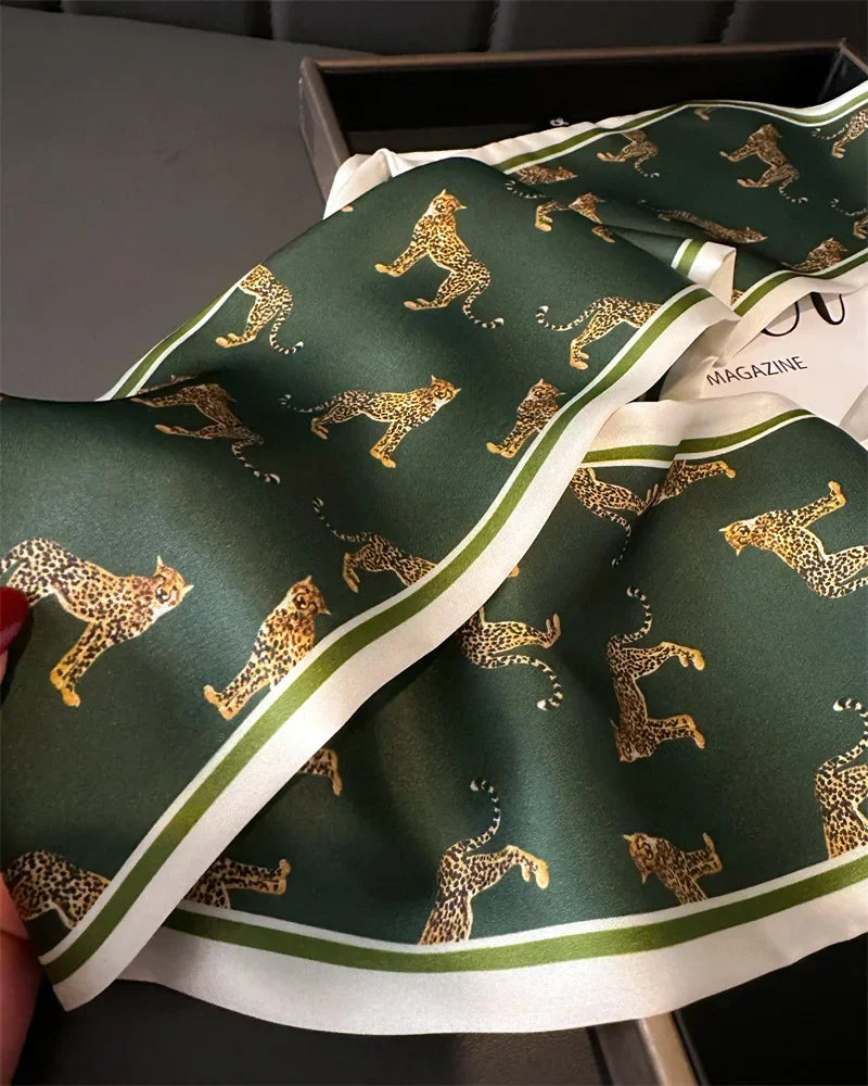 Head Scarf Hair Neck Scarves For Women Purse Bag Scarfs For Handbags Silky Long Thin Satin Headscarf Fashion