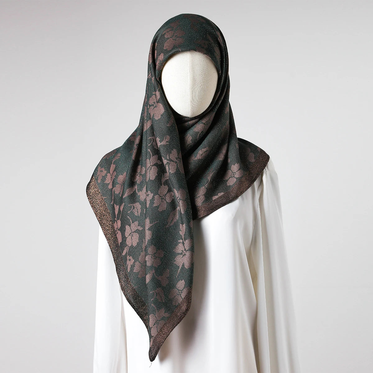 Head Scarf Women Luxury Brand Square 100*100cm Silk Foulard Satin Bandana Cheveux Soft Neckerchief Hijab Hair Scarves For Ladie