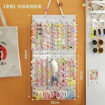 Hair Accessory Hanging Organizer, 1 Piece, Wall Decoration for Hair Bows, Hair Clips, Hair Ties, Glasses, Storage Pouch