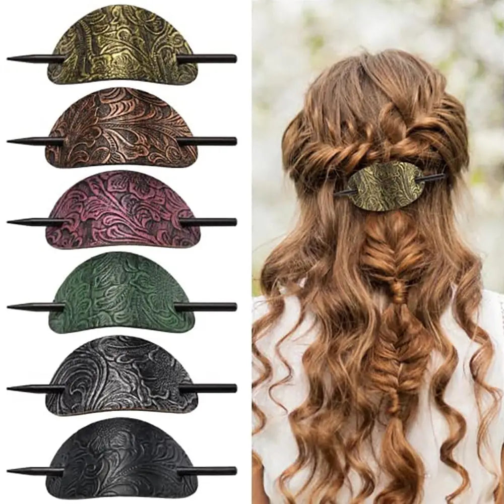 Hair Accessories Stick Hair Slide Leather Ponytail Holders Hair Barrette Hair Sticks Hair Pins Hair Tie