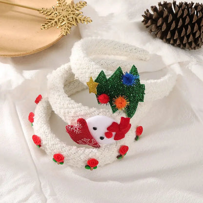 Hair Accessories Christmas Headband Xmas Merry Chritmas Santa Claus Hair Hoop Hairband Headpiece Antler Hair Hoop Children