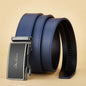 Belt for men Blue Striped Belt Automatic Buckle Belts Fashion Jeans Belt Designer Belts Genuine Leather Belt