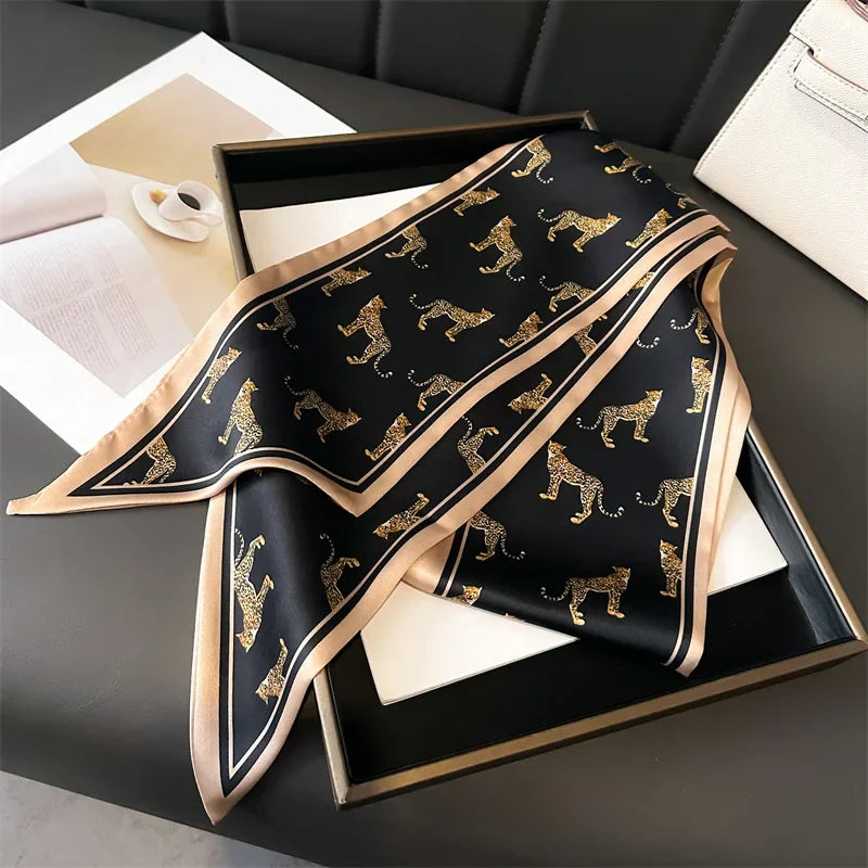 Head Scarf Hair Neck Scarves For Women Purse Bag Scarfs For Handbags Silky Long Thin Satin Headscarf Fashion