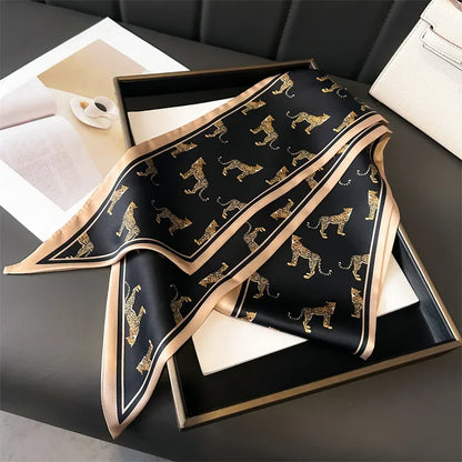 Head Scarf Hair Neck Scarves For Women Purse Bag Scarfs For Handbags Silky Long Thin Satin Headscarf Fashion