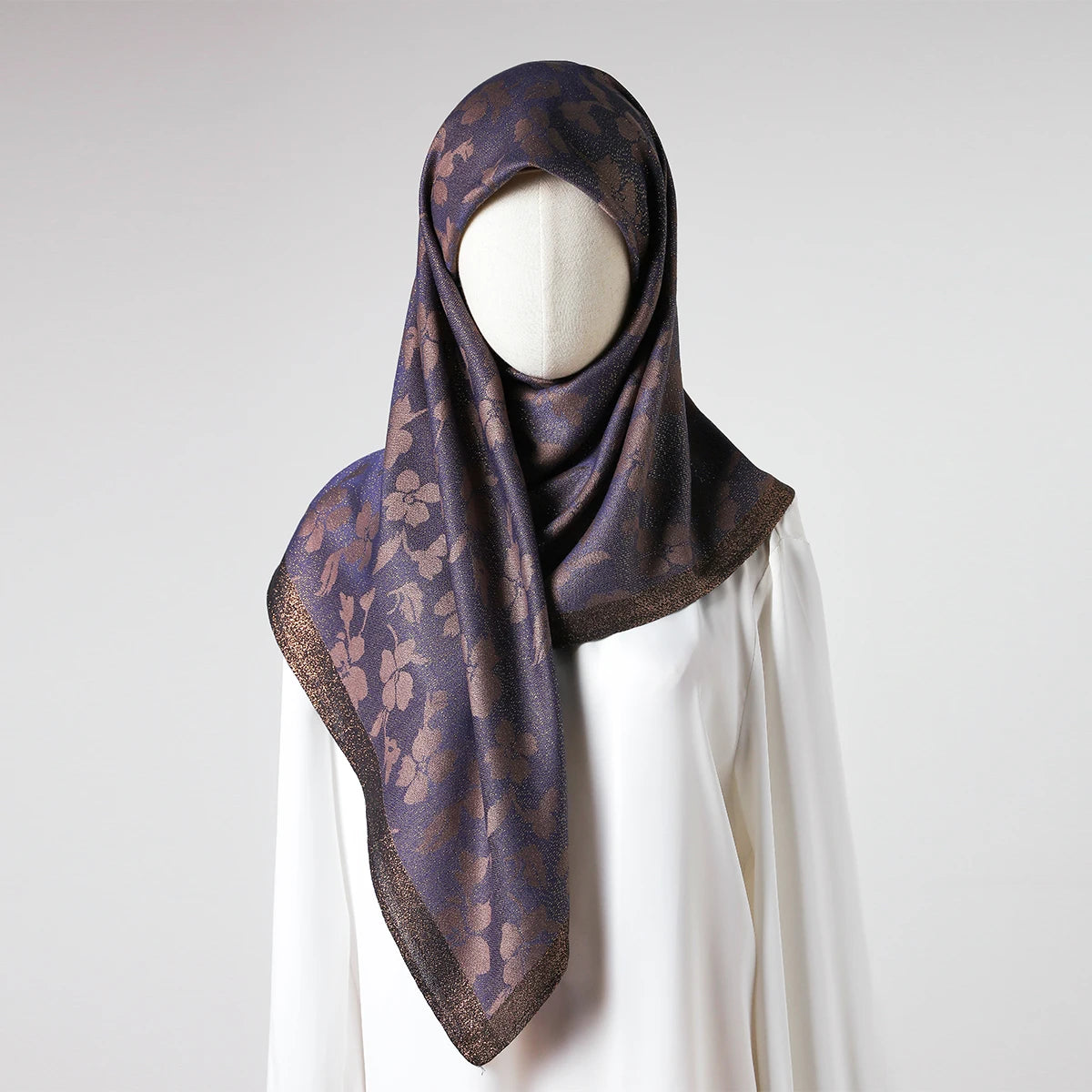 Head Scarf Women Luxury Brand Square 100*100cm Silk Foulard Satin Bandana Cheveux Soft Neckerchief Hijab Hair Scarves For Ladie