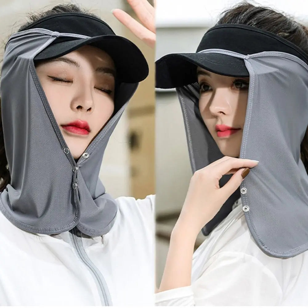 Face Scarves For Women Cap Mask For Men UV Protection Summer Anti-uv Face Cover Face Scarf Sunscreen Mask Sunscreen Veil