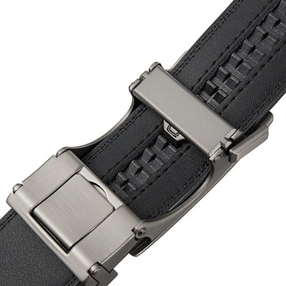 Business Belts for Men Genuine Leather Automatic Men Belt Luxury Waist Strap Designer Belts Male High Quality Fashion Formal