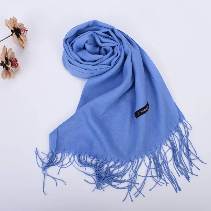 New autumn and winter solid color scarf for both men and women, 100g single color headscarf shawl