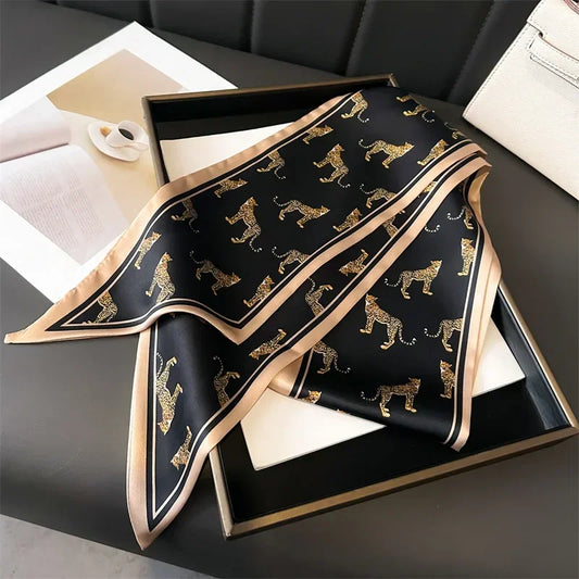 Head Scarf Hair Neck Scarves For Women Purse Bag Scarfs For Handbags Silky Long Thin Satin Headscarf Fashion