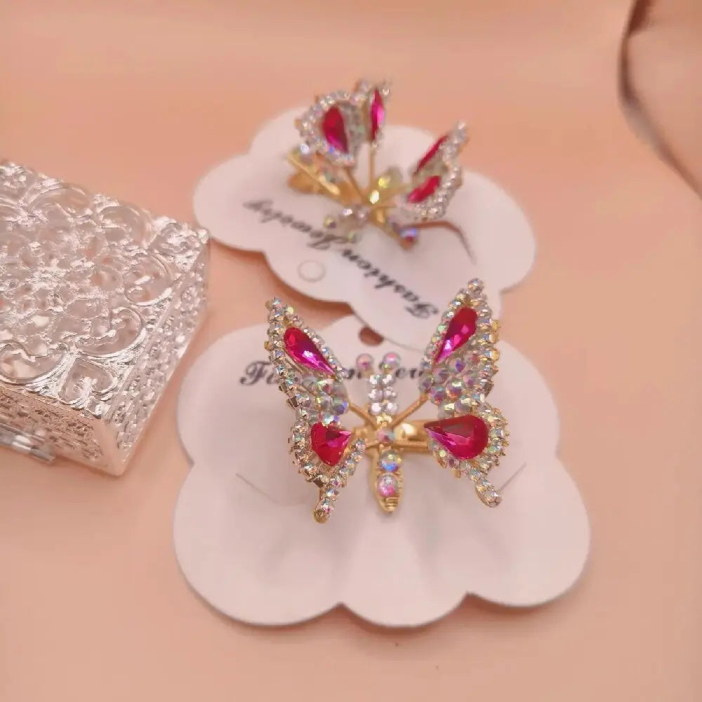 High-Appearance Hair Accessories - Fairy and Stylish Hair Ornaments, Moving Butterfly Hair Clips, New-Style Side Hairpins for Li