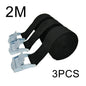 3pcs 2M Buckle Tie-Down Belt cargo straps for Car motorcycle bike With Metal Buckle Tow Rope Strong Ratchet Belt for Luggage Bag