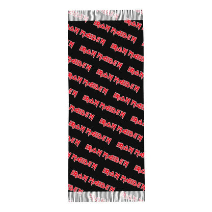 Custom Female Large British Heavy Metal Rock Iron Maidens Scarves Women Winter Soft Warm Tassel Shawl Wraps Scarf