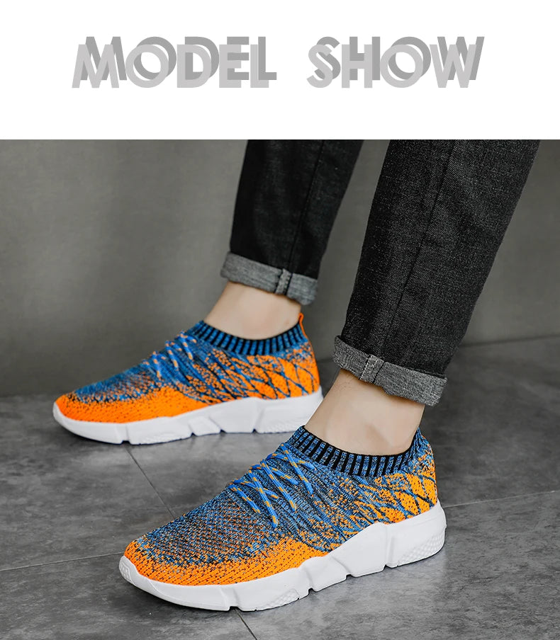 Sneakers For Men Casual Shoes Mesh Lightweight Men Shoes Tenis Masculino Luxury Loafers Walking Shoes Men