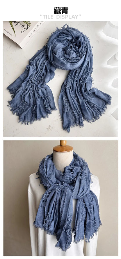 Retro Apocalyptic Scarves Capes Unisex Steampunk Hip Hop Cotton Linen Scarf Ruins Style Tactical Shawl Neck Warmer Outdoor