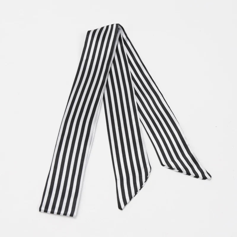 Skinny Scarf Hair Small Women Simple Style Handle Ribbon Fashion Printing Hairband Headscarf Beautiful Scarves Bags for Women
