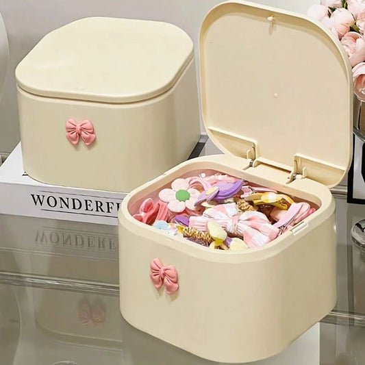 Hair Accessories Organizer, Hair Tie Organizer for Headband, Bows, Swab Organization, Storage Box  Hair Clip Holder Storage