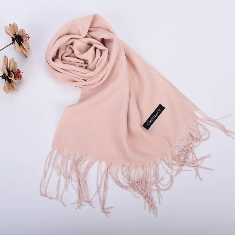 New autumn and winter solid color scarf for both men and women, 100g single color headscarf shawl