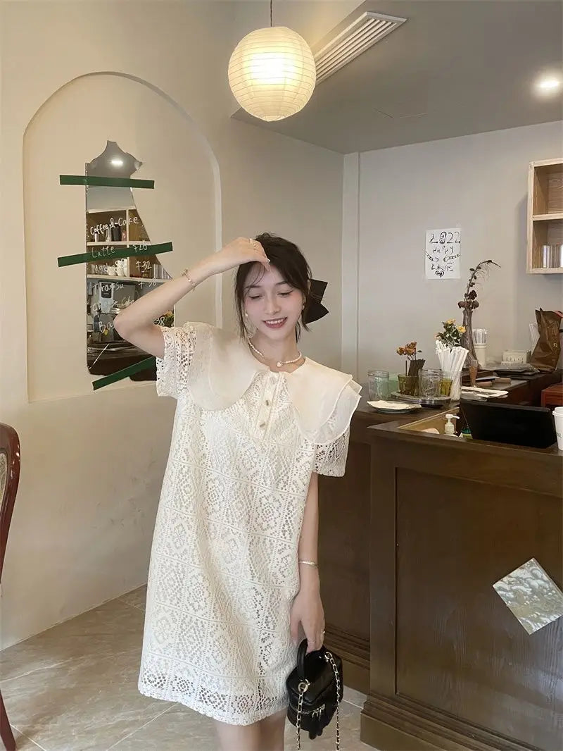 Female Dresses White Formal Women's Dress Occasion Birthday Kawaii Lace Clothing Y2k Fashion Summer 2025 Elegant and Beautiful