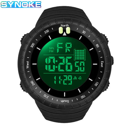SYNOKE Outdoor Military Digital Watch For Men Fashion Retro Men Watch Sports Waterproof Men Watch Multifunctional Handsome Men