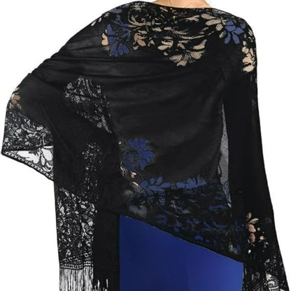 Women's Scarves Classic Openwork Lace Scarves Bridesmaids Evening Dresses Shawls Wedding Dresses Prom Shawls Girls