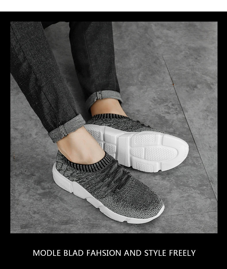 Sneakers For Men Casual Shoes Mesh Lightweight Men Shoes Tenis Masculino Luxury Loafers Walking Shoes Men